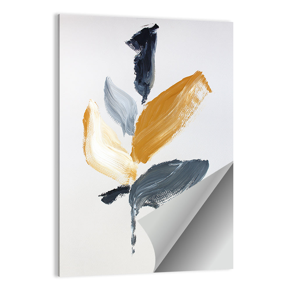 Golden Botanical Sprig Wall Art