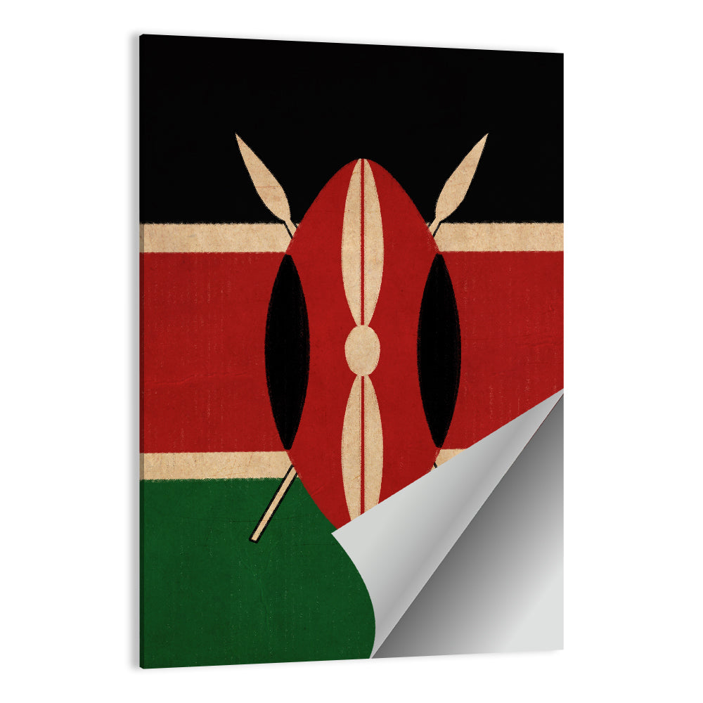 Flag Of Kenya Wall Art