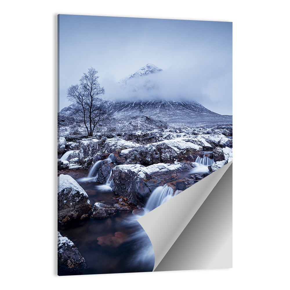 Buachaille Etive Mor Winter Mountain Wall Art