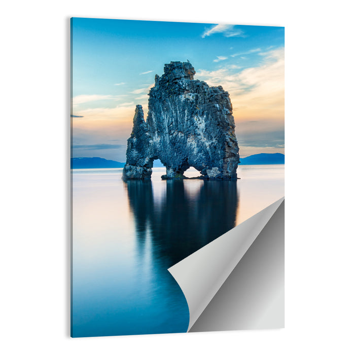 Hvítserkur Sea Stack, Hvammstangi Iceland Wall Art as a poster print