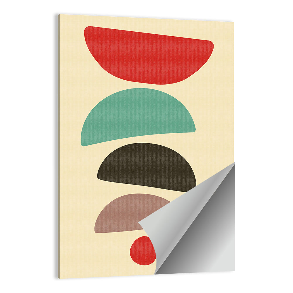 Mid Century Semicircle Stack Wall Art