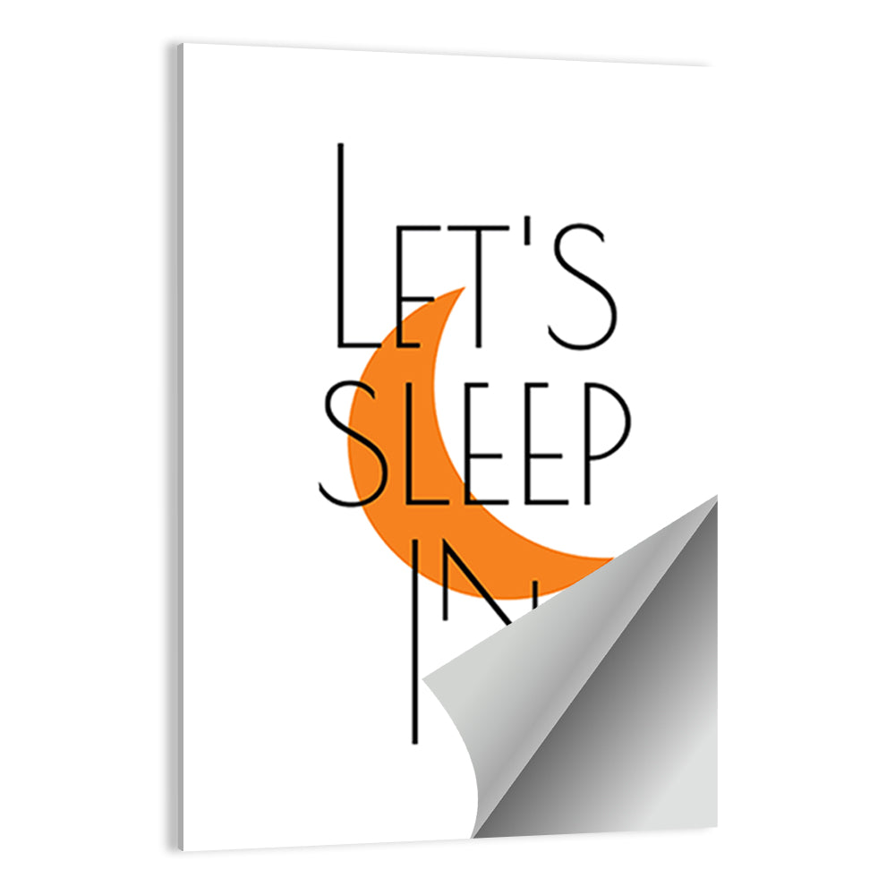 Let’s Step in Crescent Moon Quote Wall Art