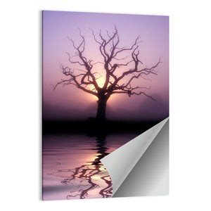 Tree At Dawn Wall Art