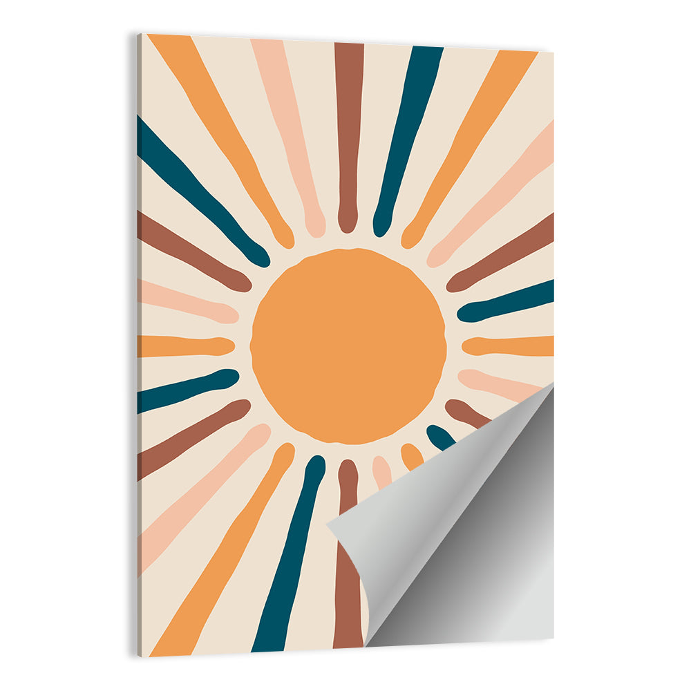 Sun Rays Abstract Wall Art