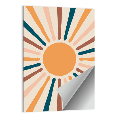 Sun Rays Abstract Wall Art