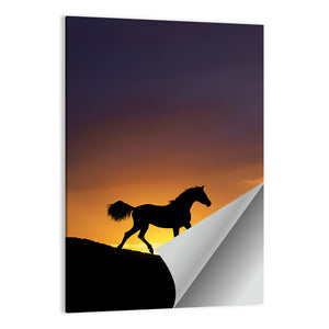 Running Horse Silhouette Wall Art