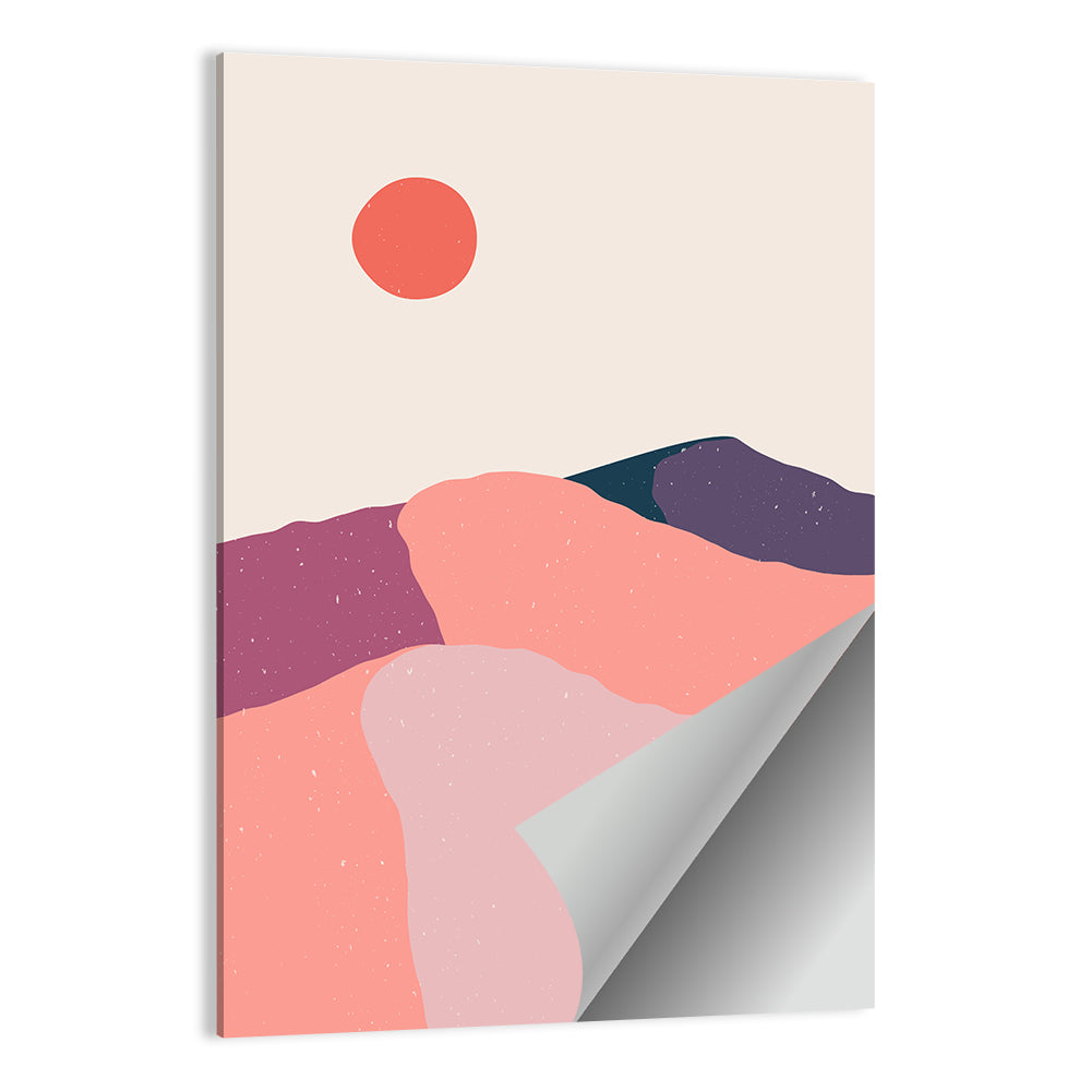 Boho Desert Sunset Wall Art