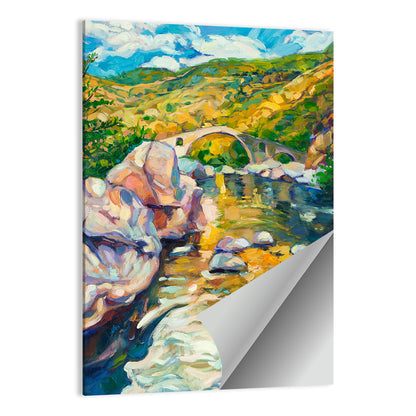 Bridge In The Mountains Wall Art