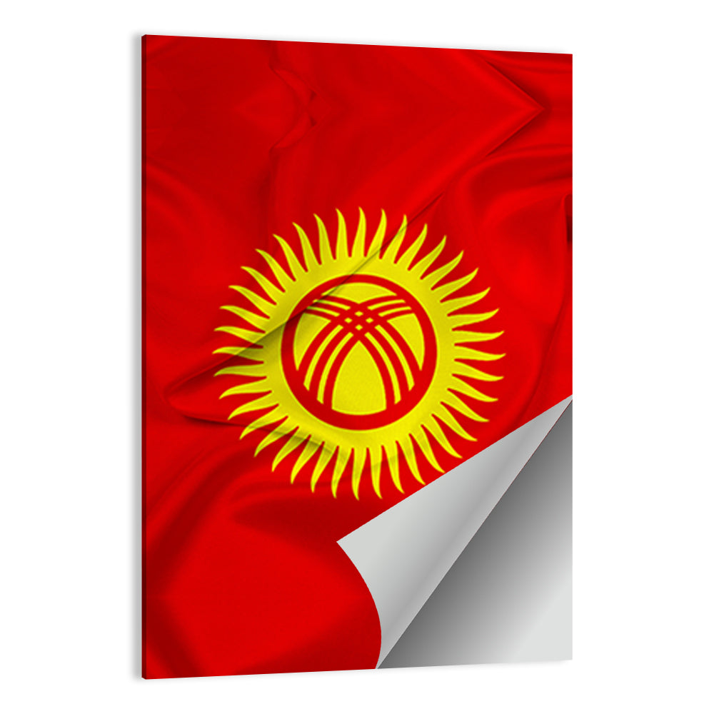 Flag Of Kyrgyzstan Wall Art=