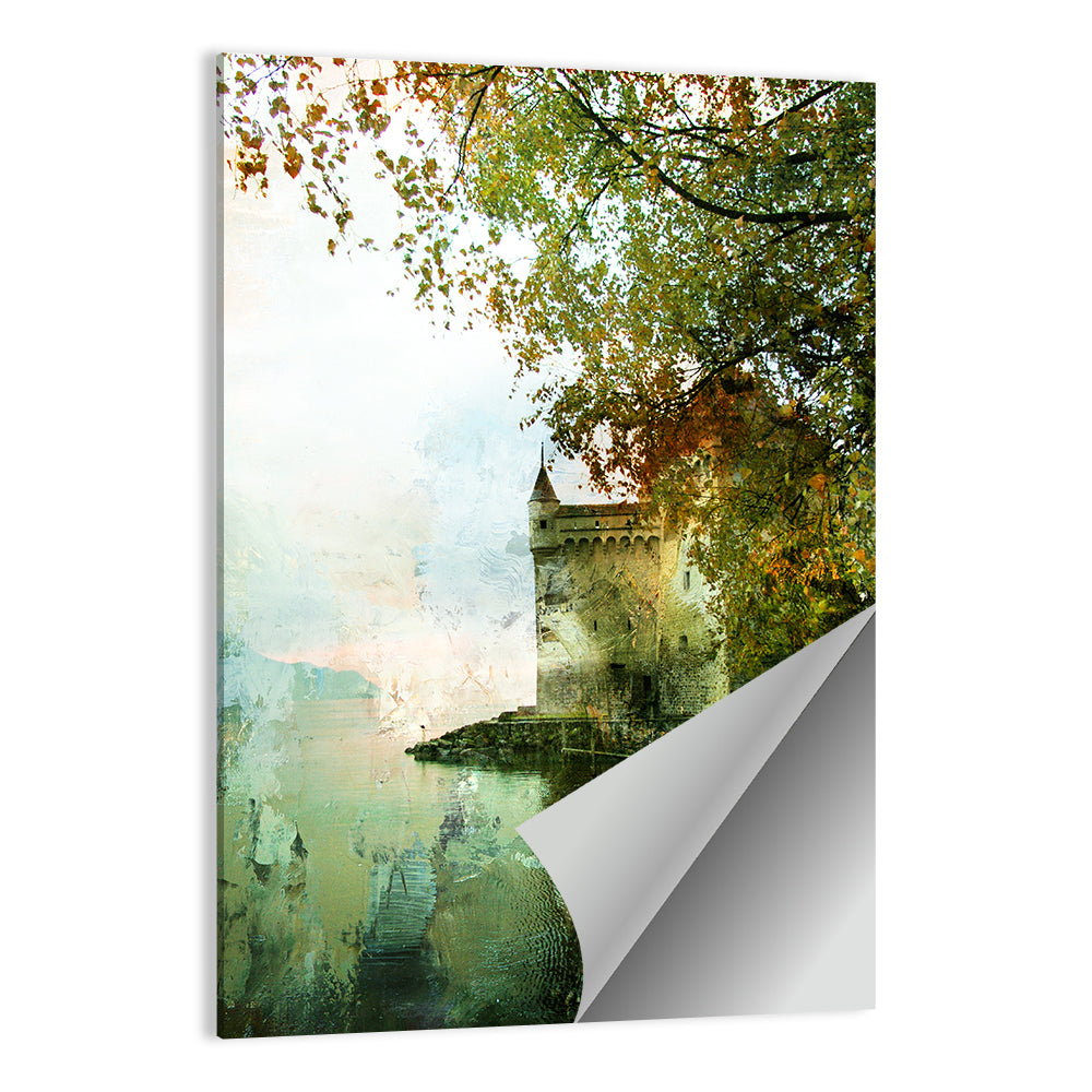 Chillon Castle on Lake Geneva Wall Art