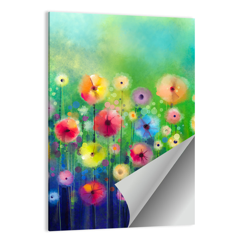 Dreamy Watercolor Poppies Wall Art