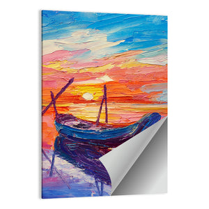 Fishing Boats In Sea Artwork Wall Art