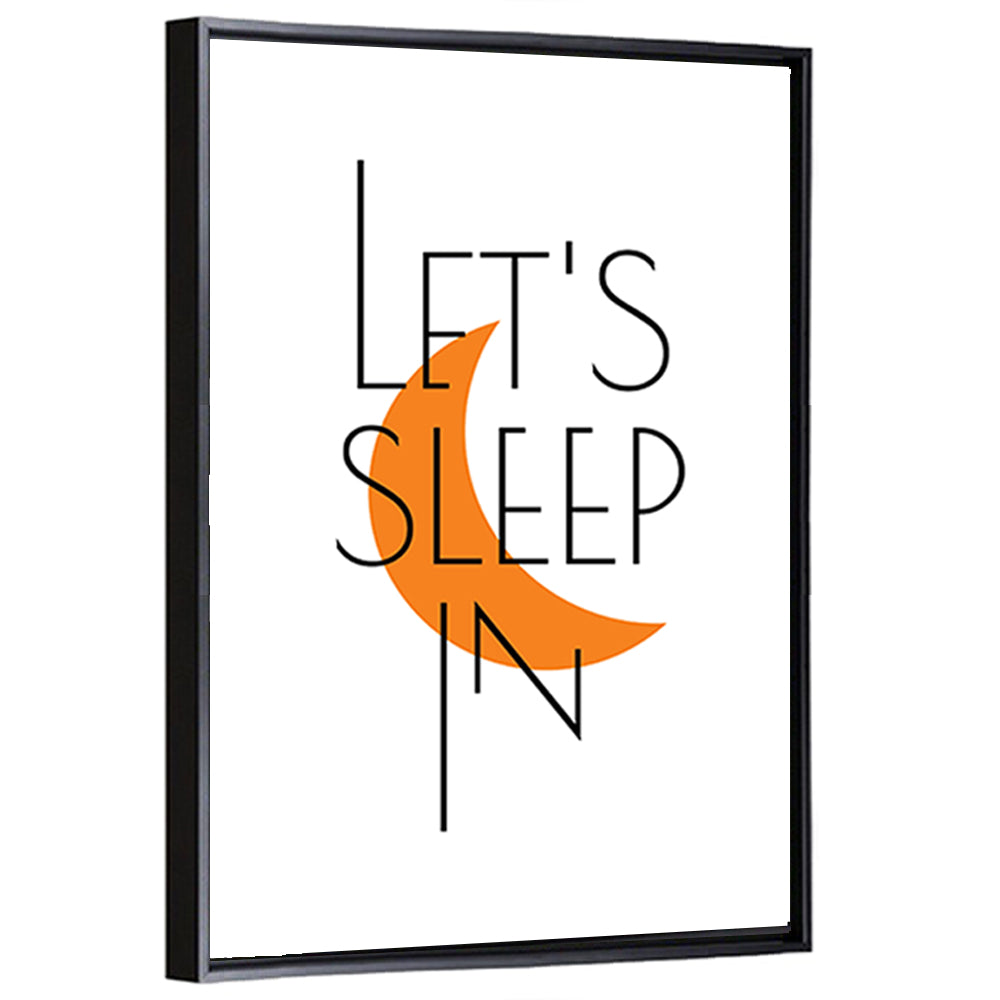 Let’s Step in Crescent Moon Quote Wall Art