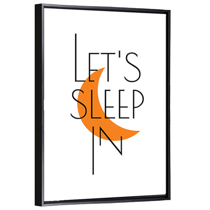 Let’s Step in Crescent Moon Quote Wall Art