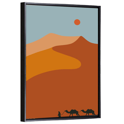 Desert Dunes with Camels Wall Art