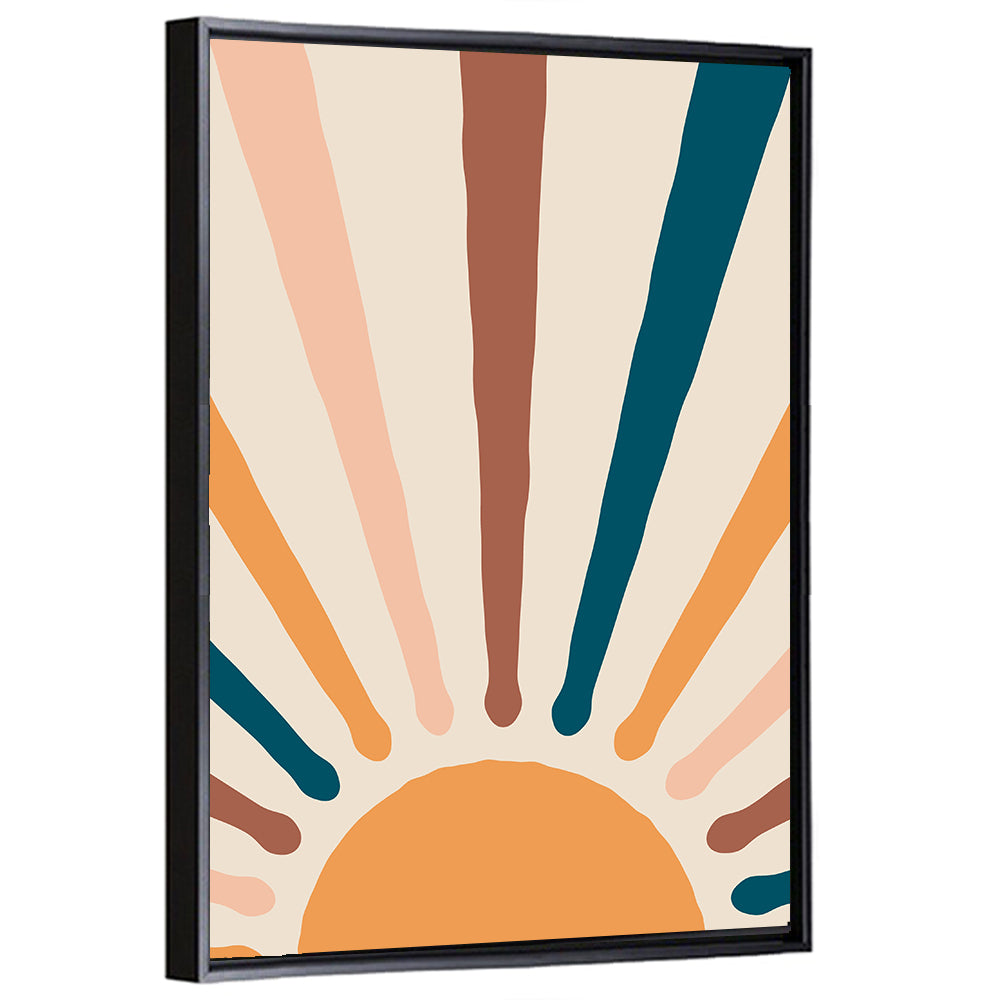 Boho Sun Rays Wall Art