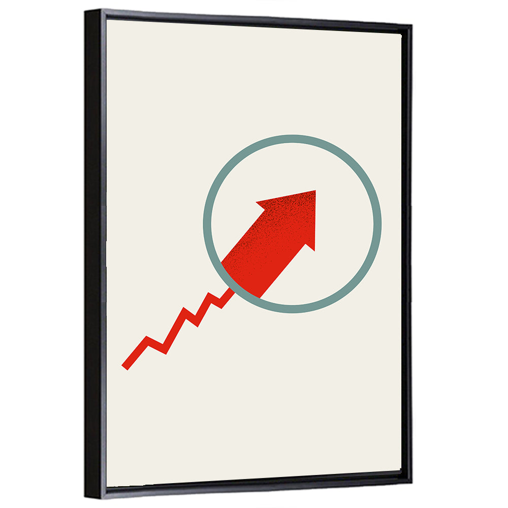 Market Growth Arrow Wall Art