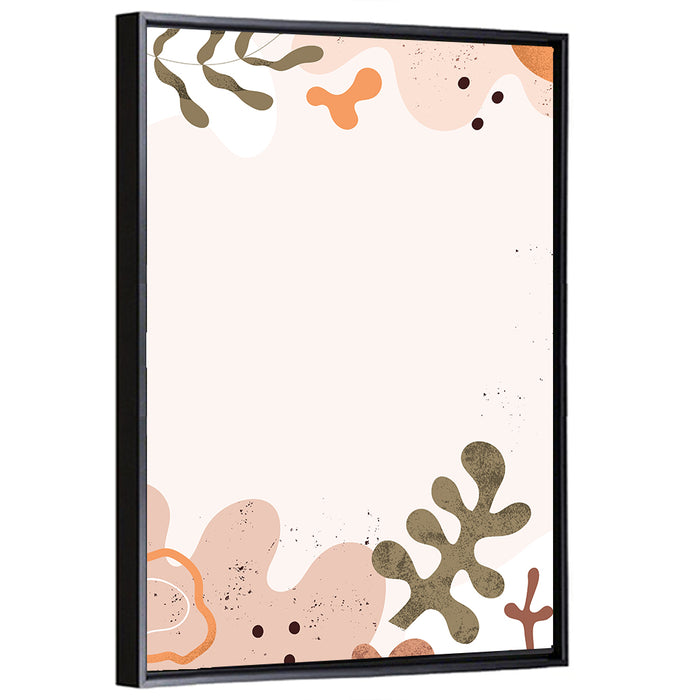 Layered Botanical Frame Composition Wall Art as a framed canvas