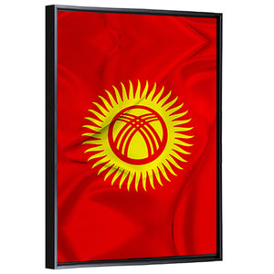 Flag Of Kyrgyzstan Wall Art=