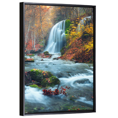 Silver Stream Waterfall In Crimea Wall Art