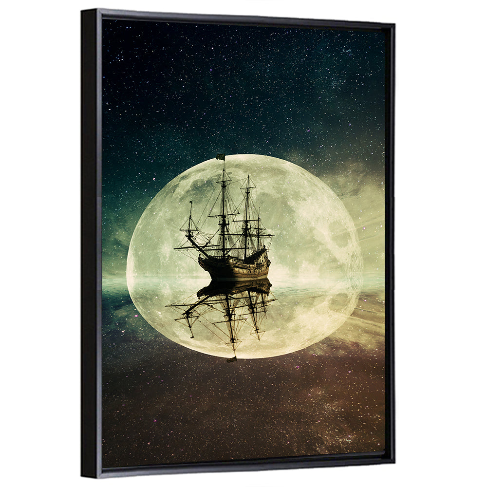 Floating Old Ship Artwork Wall Art