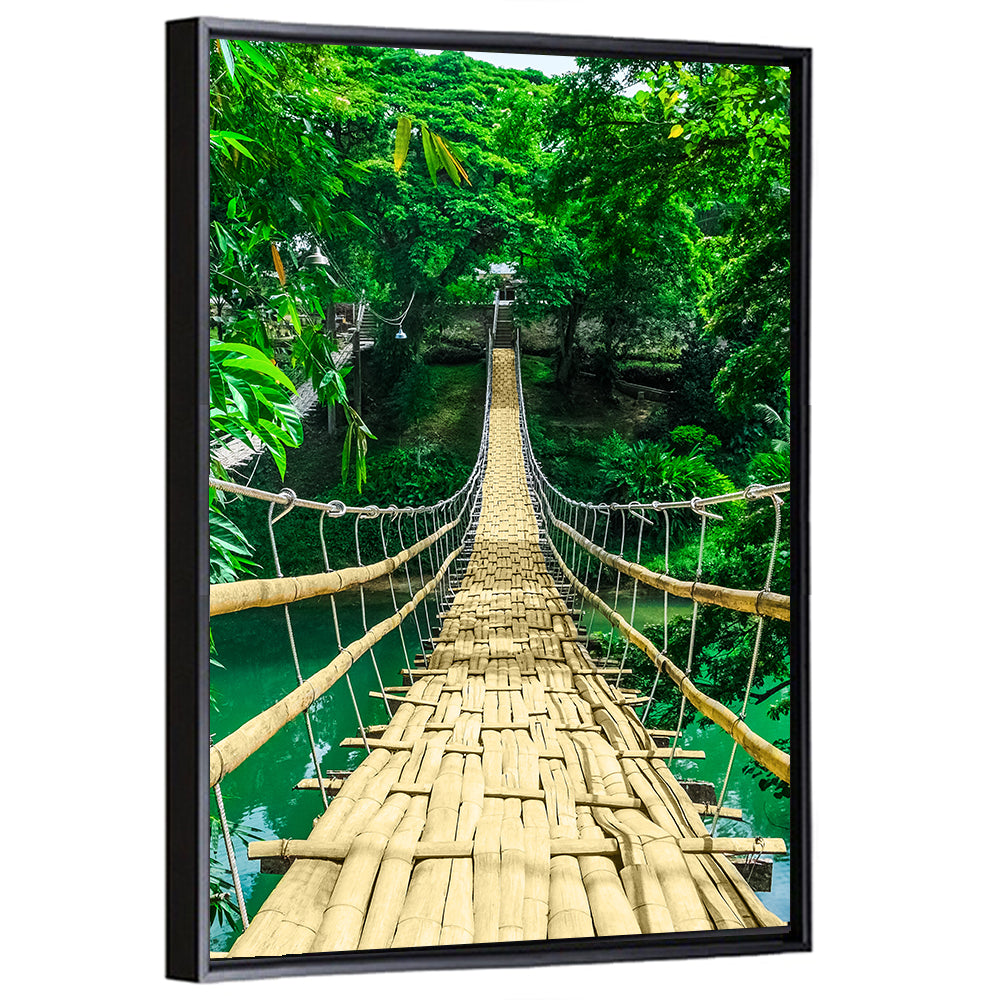Bamboo Pedestrian Bridge Wall Art