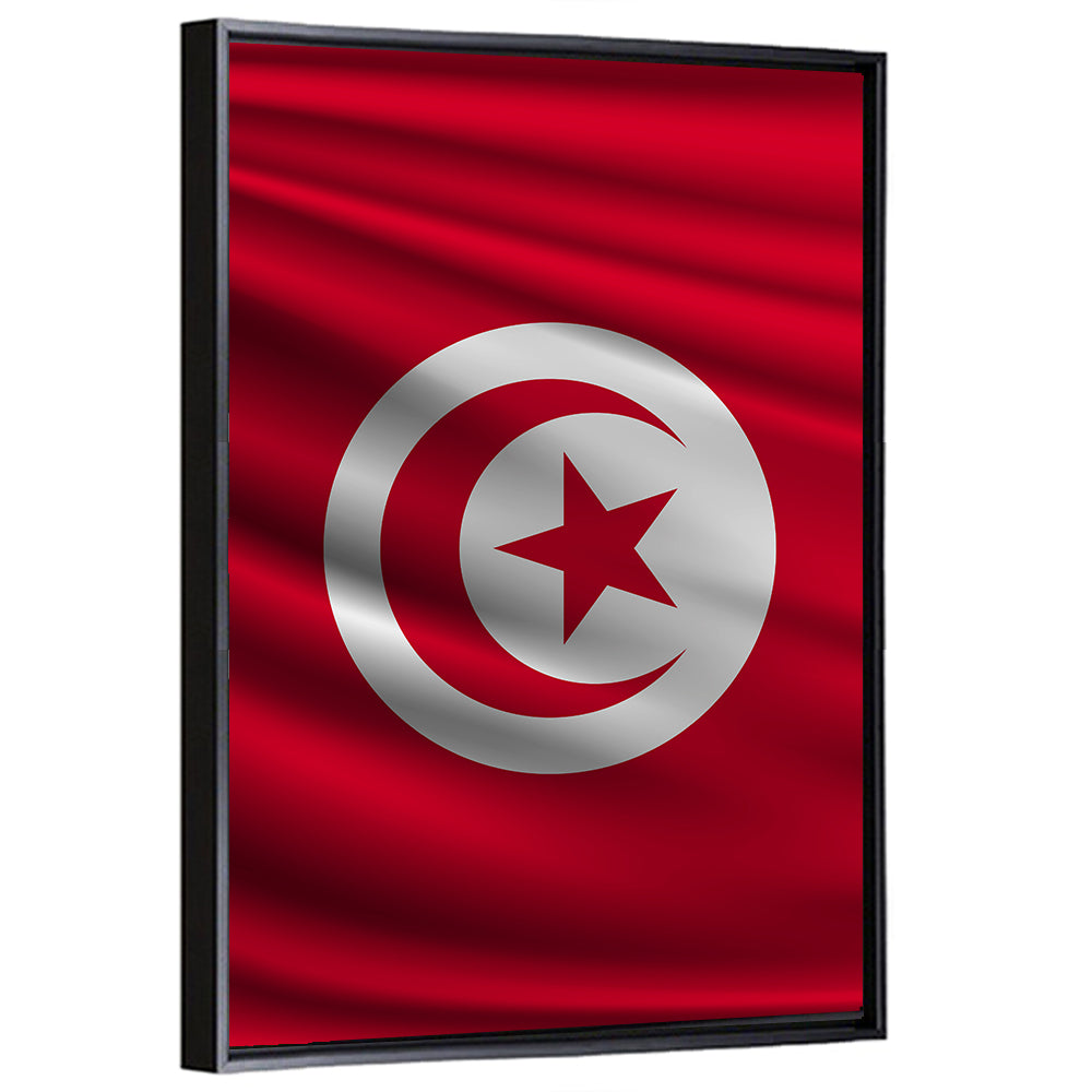 National Flag Of Tunisia Wall Art