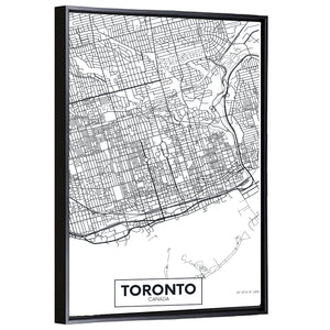 Toronto City Map Wall Art