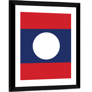 Flag Of Laos Wall Art