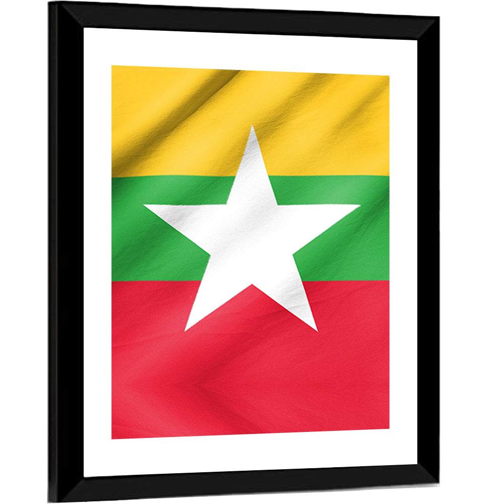 Flag of Myanmar Wall Art