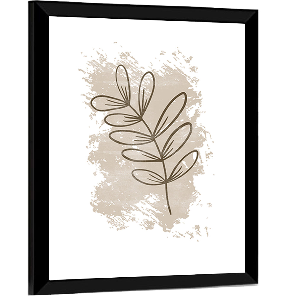 Centered Leaf Study Wall Art
