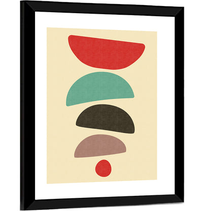 Mid Century Semicircle Stack Wall Art