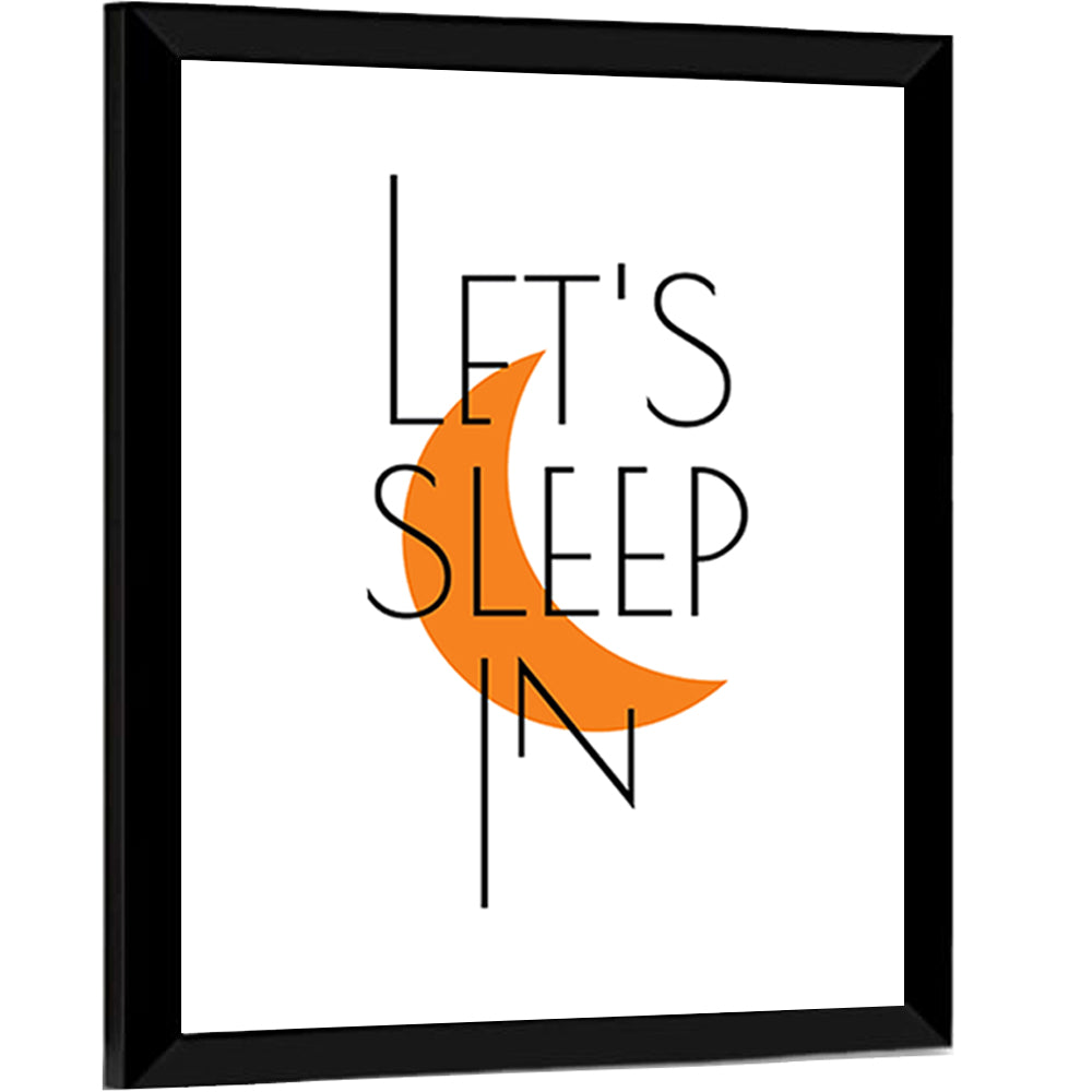 Let’s Step in Crescent Moon Quote Wall Art