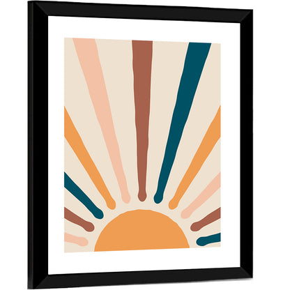 Boho Sun Rays Wall Art