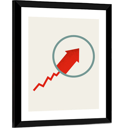 Market Growth Arrow Wall Art