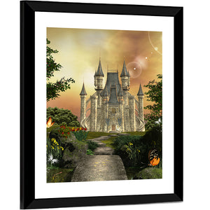 Castle In An Enchanted Garden Wall Art