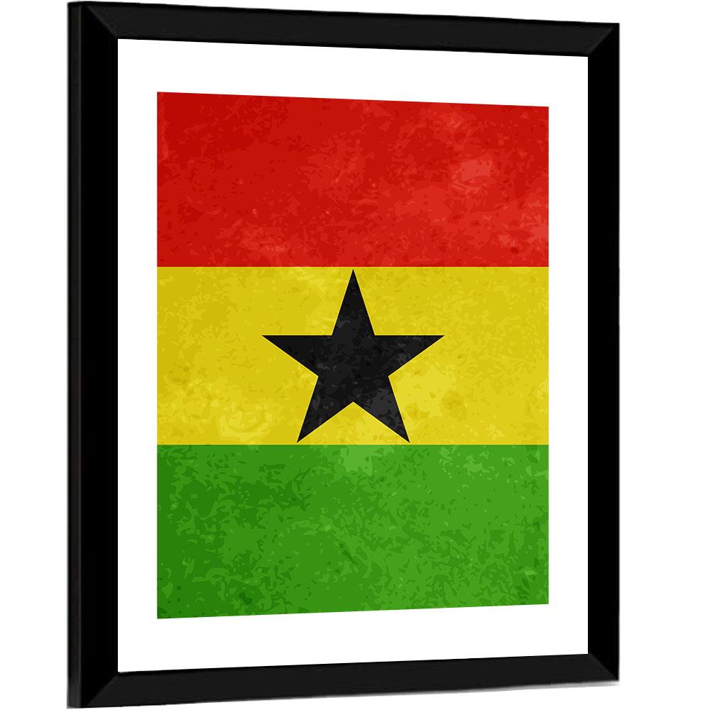 Flag Of Ghana Wall Art