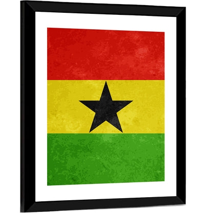 Flag Of Ghana Wall Art