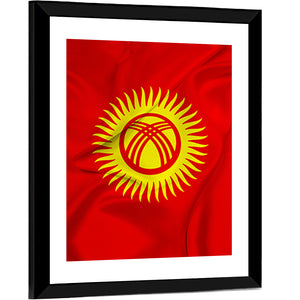 Flag Of Kyrgyzstan Wall Art=