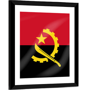 Flag Of Angola Wall Art