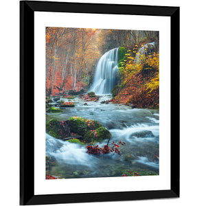 Silver Stream Waterfall In Crimea Wall Art