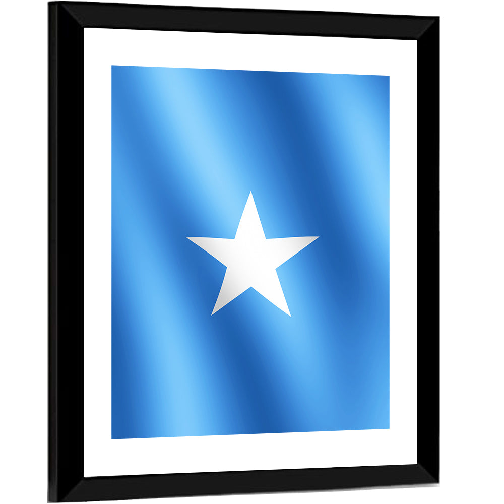 Somalia Flag with Five-pointed Star Wall Art
