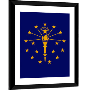 Flag Of Indiana Wall Art