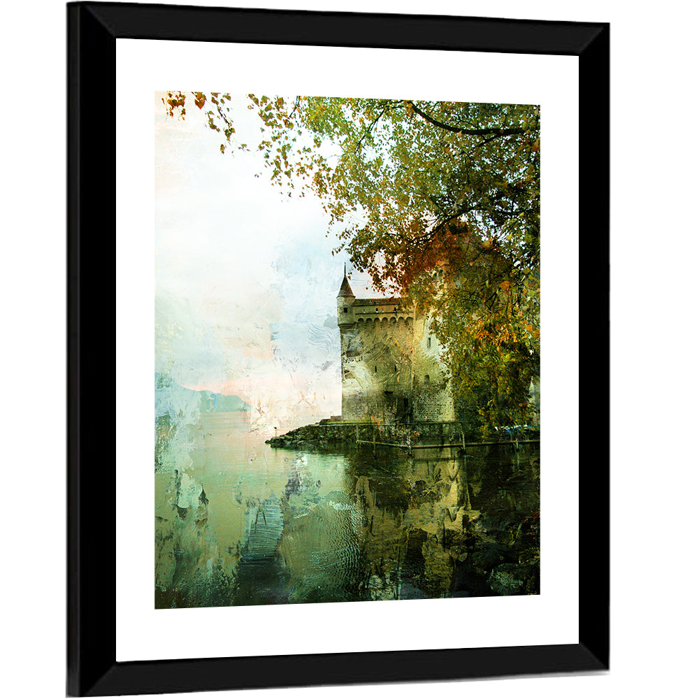 Chillon Castle on Lake Geneva Wall Art