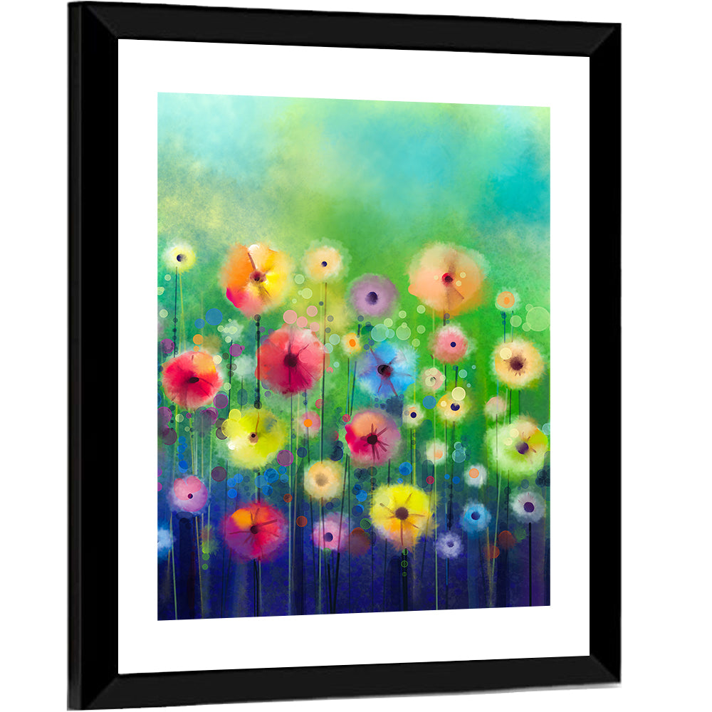 Dreamy Watercolor Poppies Wall Art