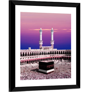 Holy Kaaba During Twilight Wall Art