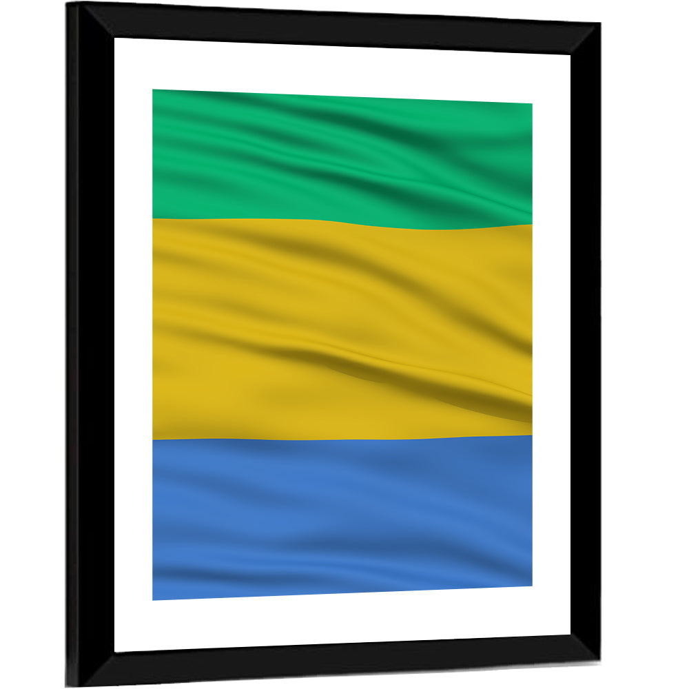 Gabon National Flag Wall Art