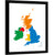British Isles Countries Map Wall Art