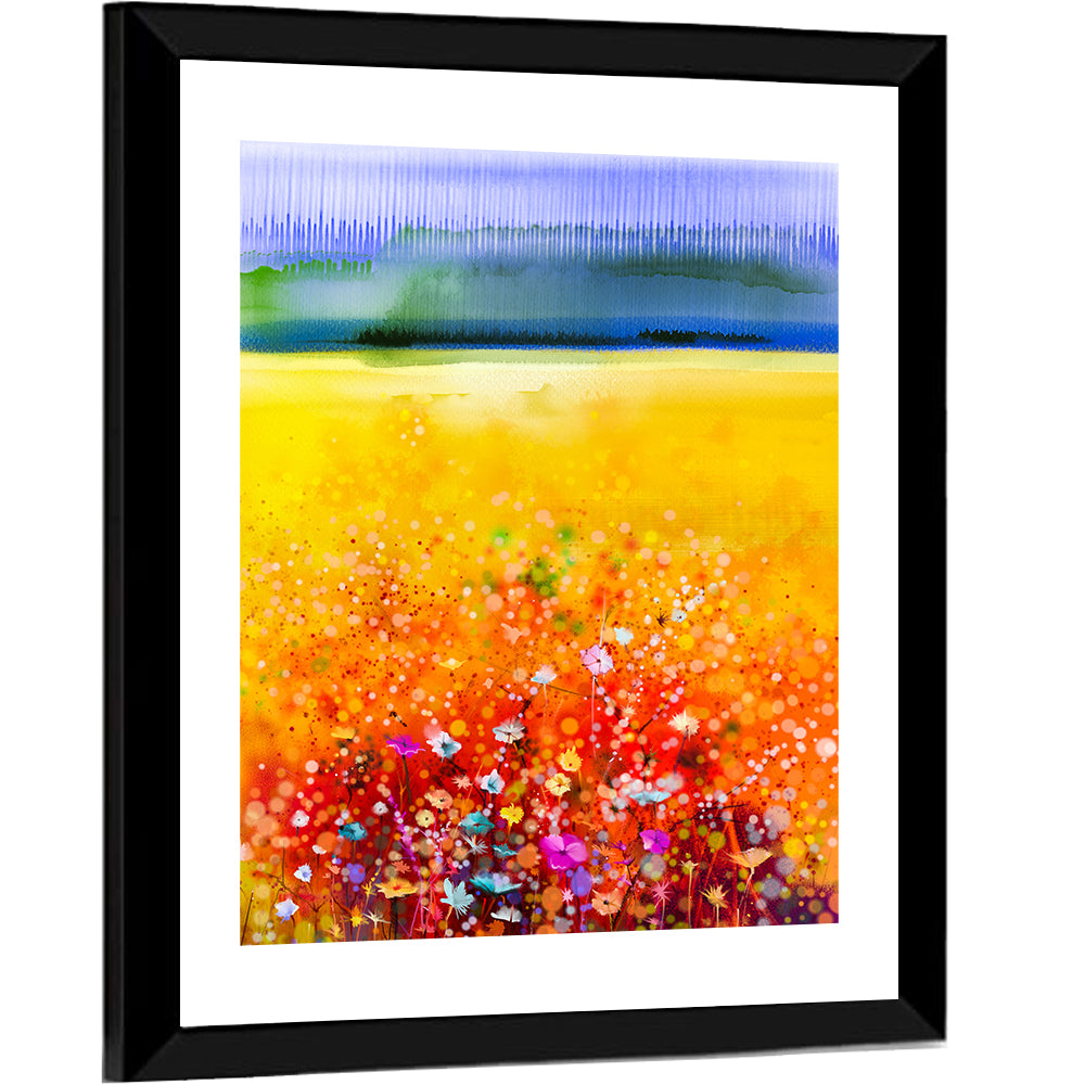 Cosmos Flower Abstract Wall Art