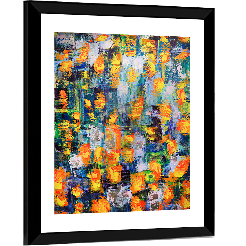 Illuminated Abstract Color Field Wall Art